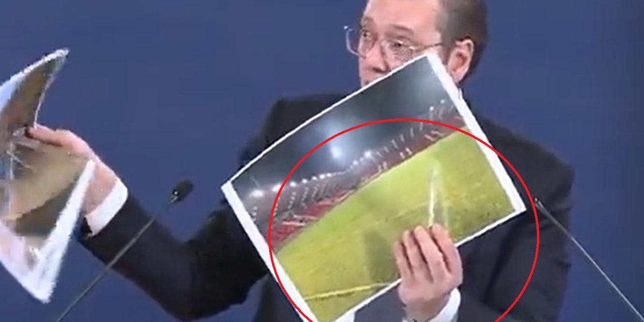 (VIDEO) VUČIĆ SE HVALI, PUNA MU USTA STADIONA!  'Ljudi pa što mi radimo, vjerujete li da je ovo Srbija!?'