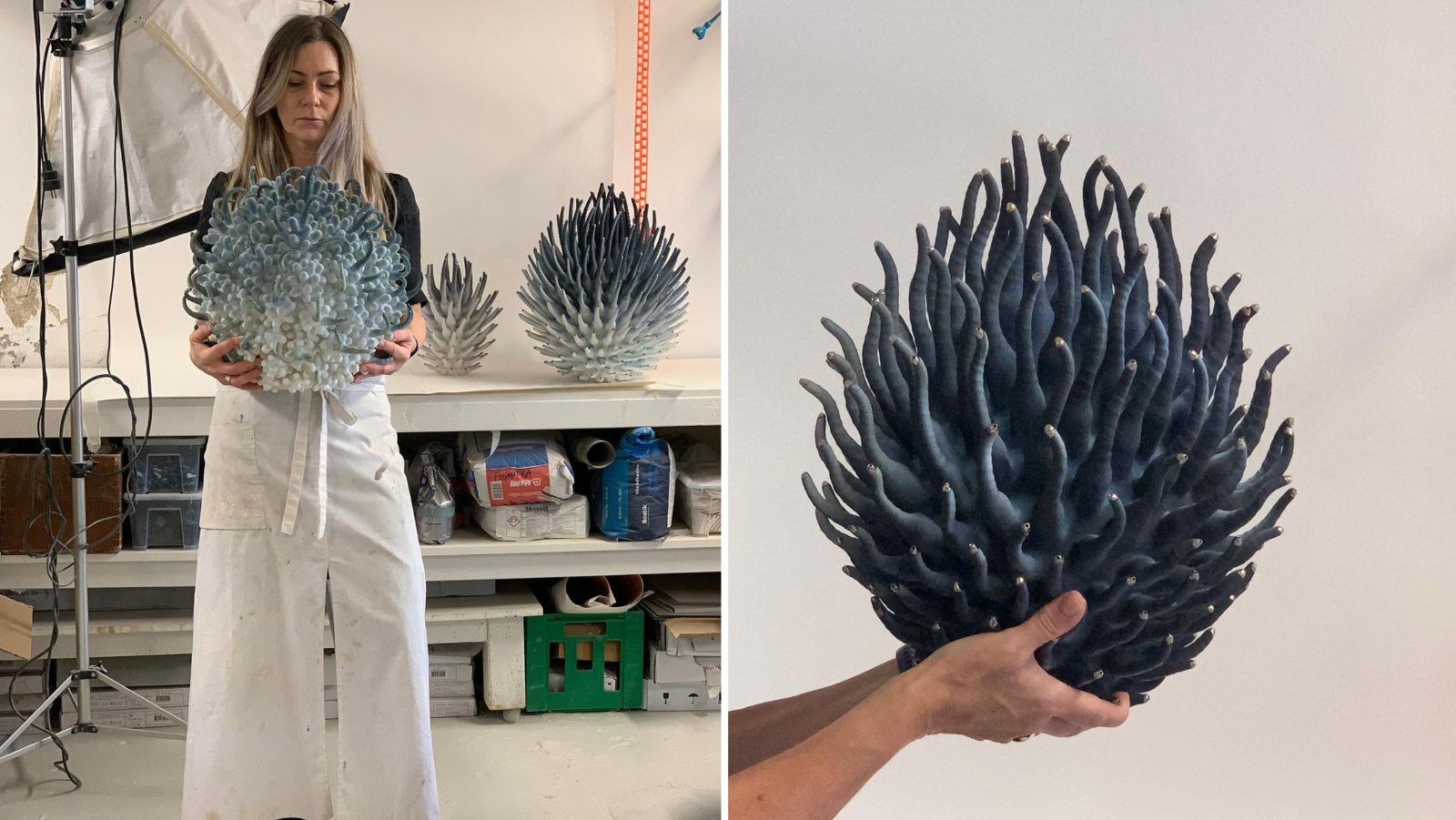 Ova umjetnica radi keramičke skulpture u obliku koralja i sukulenata