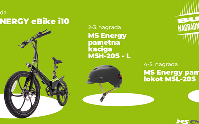 Sudjelujte u nagradnoj igri i osvojite električni bicikl MS Energy eBike i10