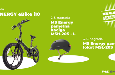 Sudjelujte u nagradnoj igri i osvojite električni bicikl MS Energy eBike i10