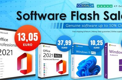 Godeal24 softver na popustu: Originalni Office 2021 već od 13,05 € te Win 10/11 po najboljoj cijeni