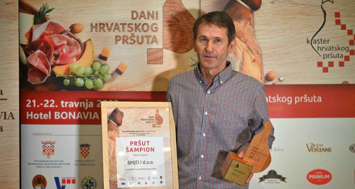 Dalmatinski pršut Smjeli šampion 9. Dana hrvatskog pršuta u Rijeci