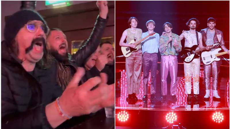 VIDEO Prava podrška!  Ovako su Latvijci reagirali na prolazak Slovenaca u finale Eurosonge