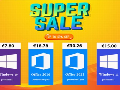 Windows 10 Pro trajna licenca samo 7,80 €, Office 2016 samo 18,78 €