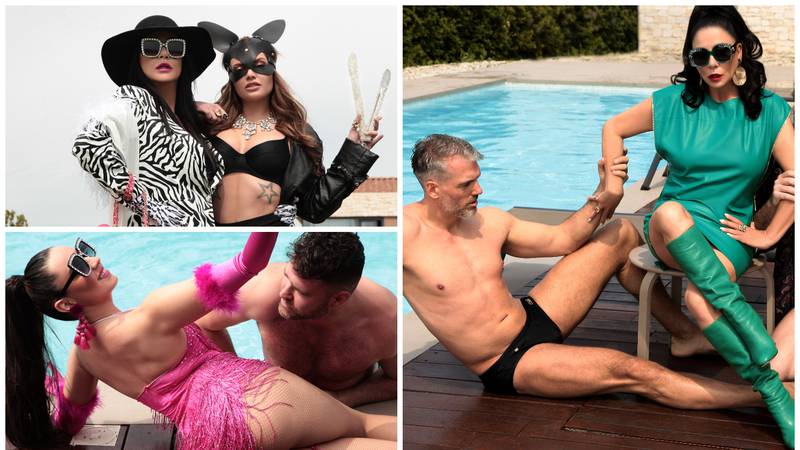 Zabavno poslijepodne u Istri: Alka s bivšom suprugom Bubičićem na bazenu, Ella sa seksi maskom…