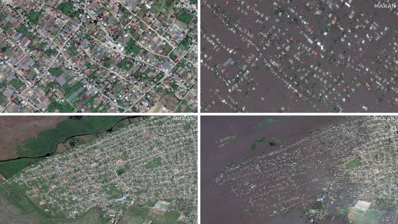 Ukrajinski grad skoro cijeli pod vodom: Evo kako je izgledao prije poplave, a kako danas…