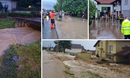 Jako nevrijeme poplavilo kuće, dvorišta i ceste diljem Hrvatske: 'U Požegi je palo 63 l/m2 kiše'