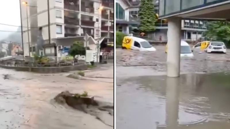 VIDEO Nevrijeme u Sloveniji: Oglasile su se sirene za opću opasnost, ceste su se pretvorile u rijeku