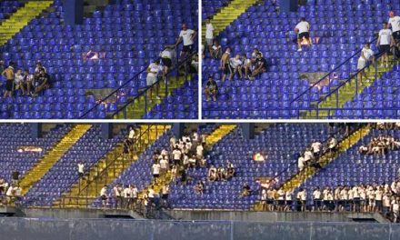 FOTO Torcida zapalila sjedalice, gorjelo na tri mjesta odjednom