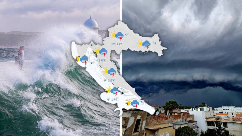 Na snazi meteoalarm za Jadran zbog jakih udara bure: ‘Nadamo se ljetnom vremenu od utorka’