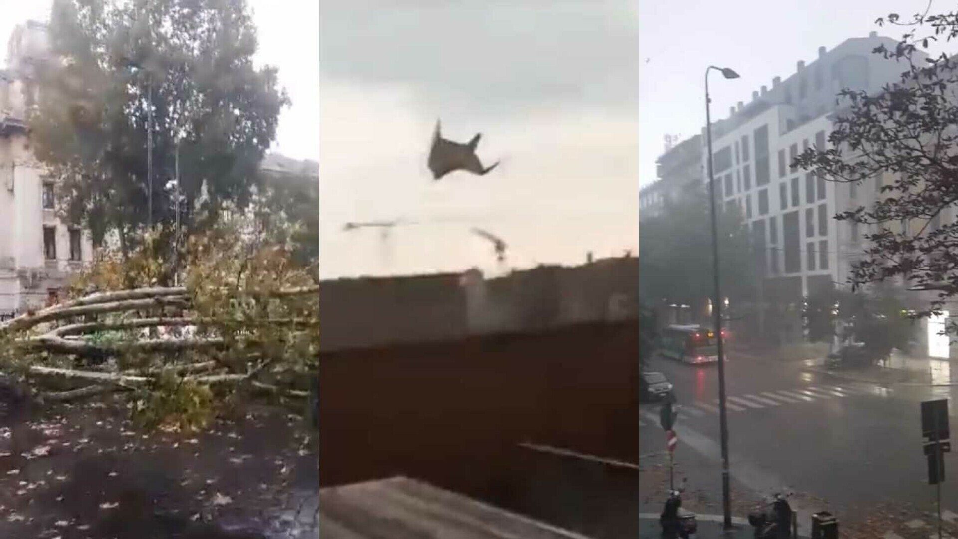 VIDEO Kaos u Italiji: Jako nevrijeme pogodilo sjever zemlje, vjetar nosio krovove