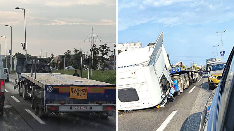 VIDEO Više nesreća na obilaznici kod Zagreba, a na Slavonskoj je kamionu u vožnji otpala kabina!
