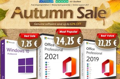 Jesenska ponuda softvera na Godeal24: Microsoft Office i Windows 11 Pro uz ogroman popust