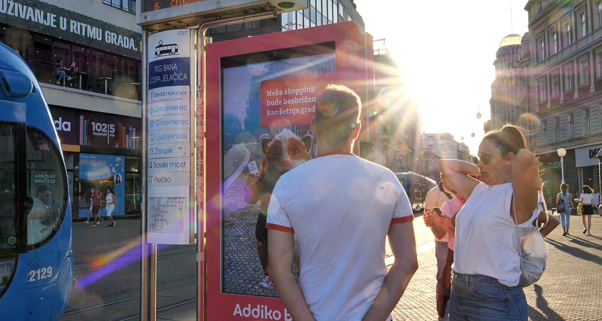 Addiko banka prva u Hrvatskoj pokrenula reklamnu kampanju koristeći proširenu stvarnost (ARonDOOH) u nekoliko gradova