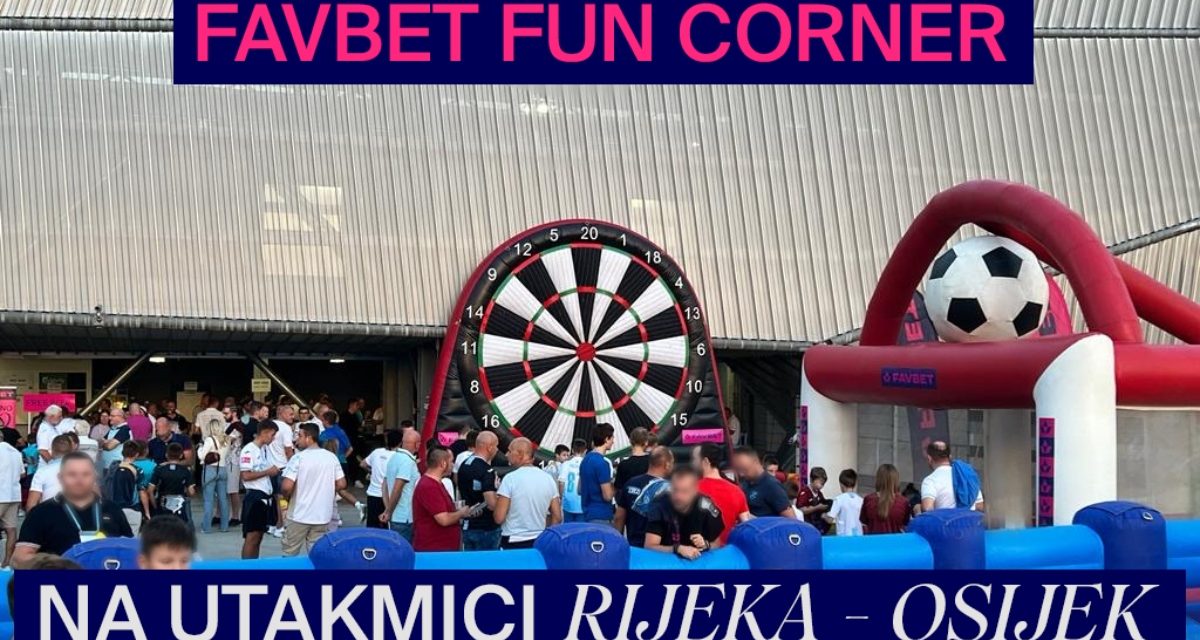 Favbet zabavne igre na utakmici NK Rijeka i NK Osijek animirale 5000 navijača