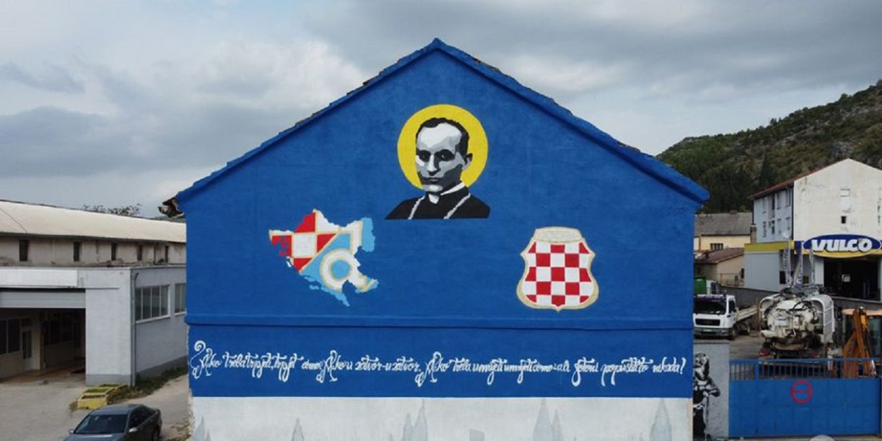 Mural u Stocu digao buru: ‘Naslikali su simbole NDH, uklonite to što prije’