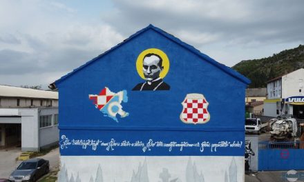 Mural u Stocu digao buru: ‘Naslikali su simbole NDH, uklonite to što prije’