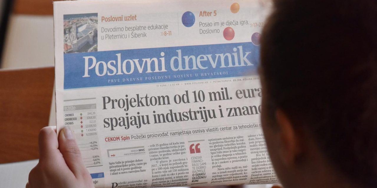 Poslovni dnevnik zapošljava više osoba na poziciji Novinar (m/ž)