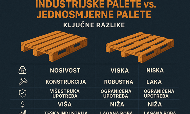 Industrijske ili jednokratne palete – ključna odluka u izvozu robe